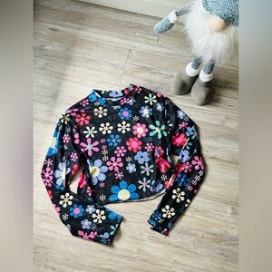 coloured flowers long sleeve